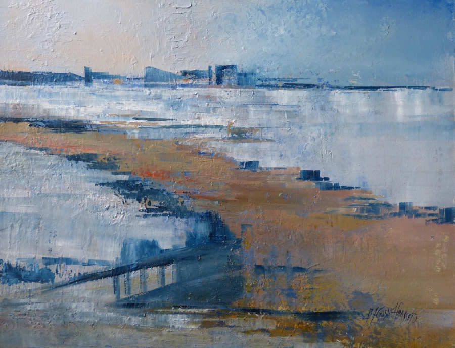 Chemin de sable - 65x50cm