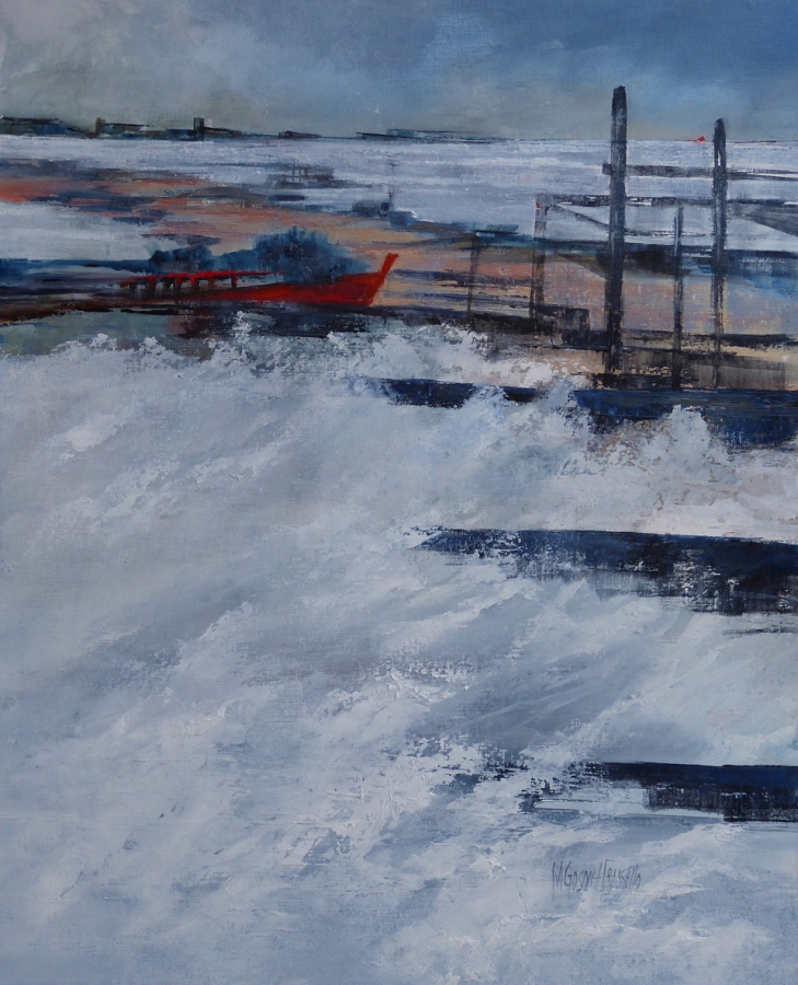 Long Tail Boat - 100x81cm